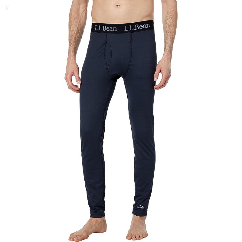 L.L.Bean Midweight Base Layer Pants Black ID-306Z6xKL