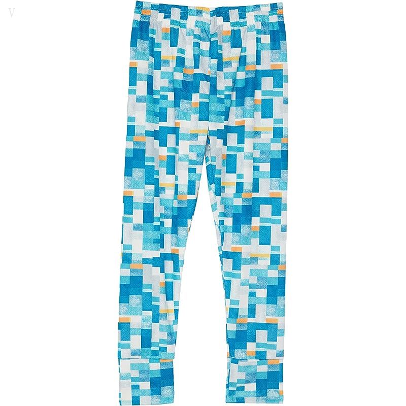 L.L.Bean Wicked Warm Midweight Underwear Bottoms Print (Little Kids) Astral Blue Geo ID-310IuLnH