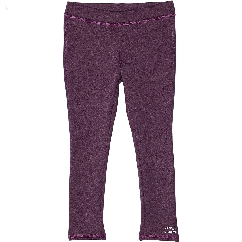 L.L.Bean Mountain Fleece Leggings II (Big Kids) Plum Grape Heather ID-3hOvTBpw