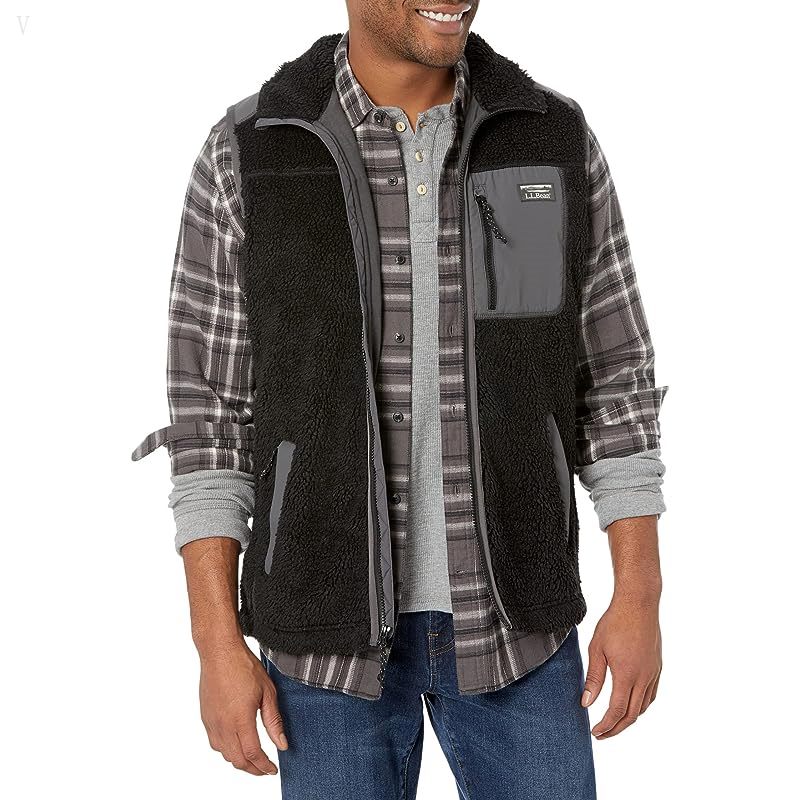 L.L.Bean Bean's Sherpa Vest Regular Black ID-6MuNoiWe