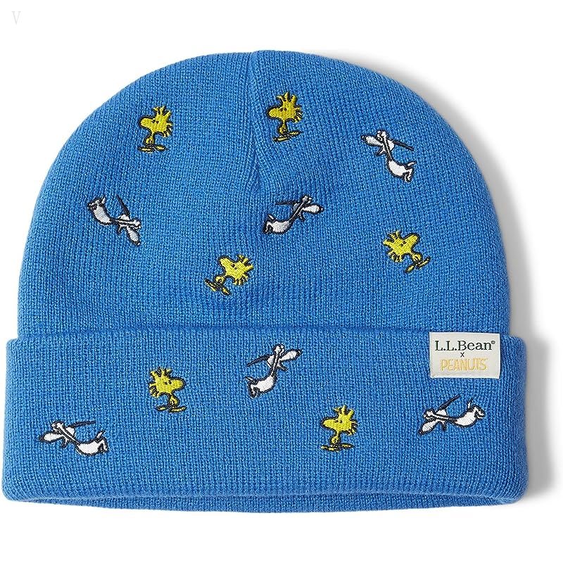 L.L.Bean L.L.Bean X Peanuts Critter Beanie (Little Kids/Big Kids) Marine Blue ID-6aBBdvCh