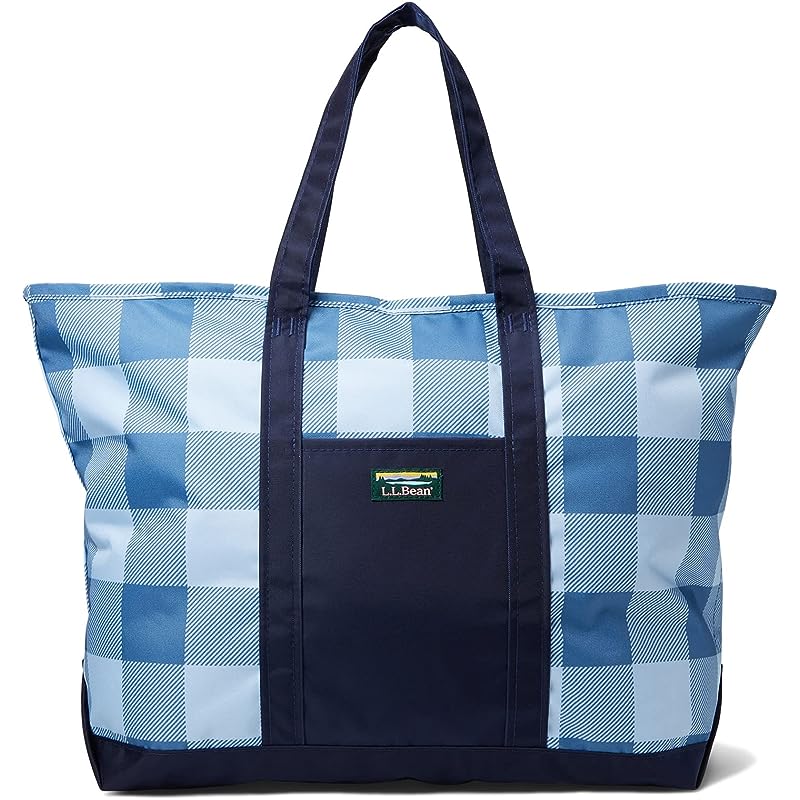 L.L.Bean Everyday Lightweight Tote Plaid Large Moonlight Blue Buffalo ID-6gKiWpYc