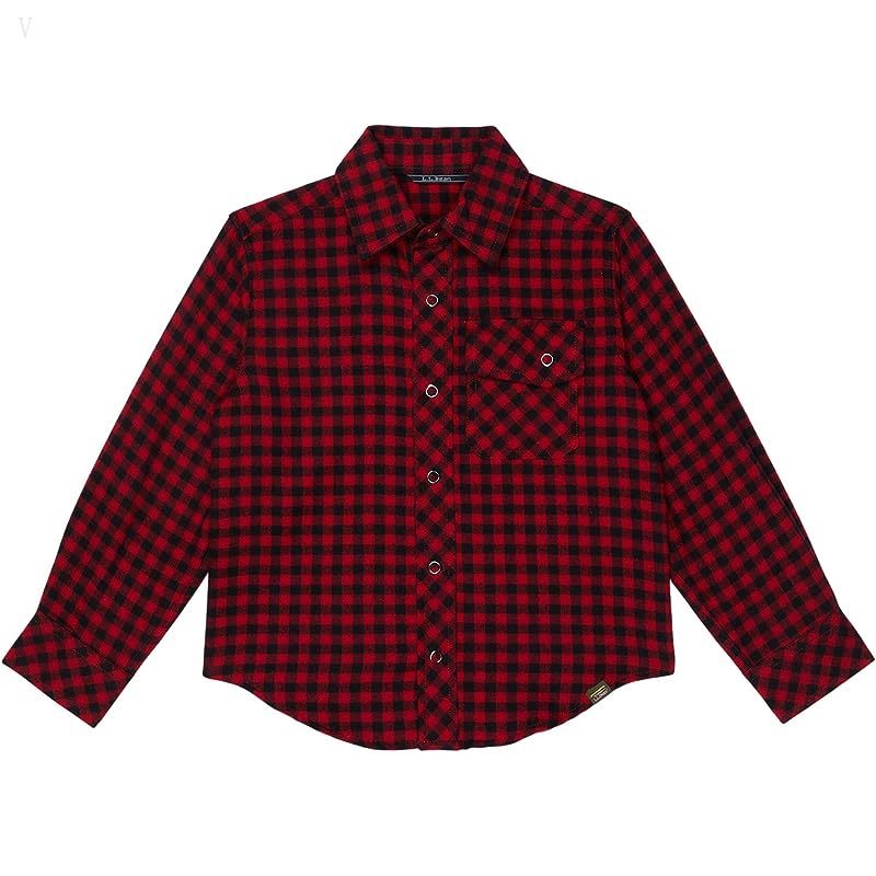 L.L.Bean Flannel Shirt (Little Kids) Classic Red ID-933CVe5x