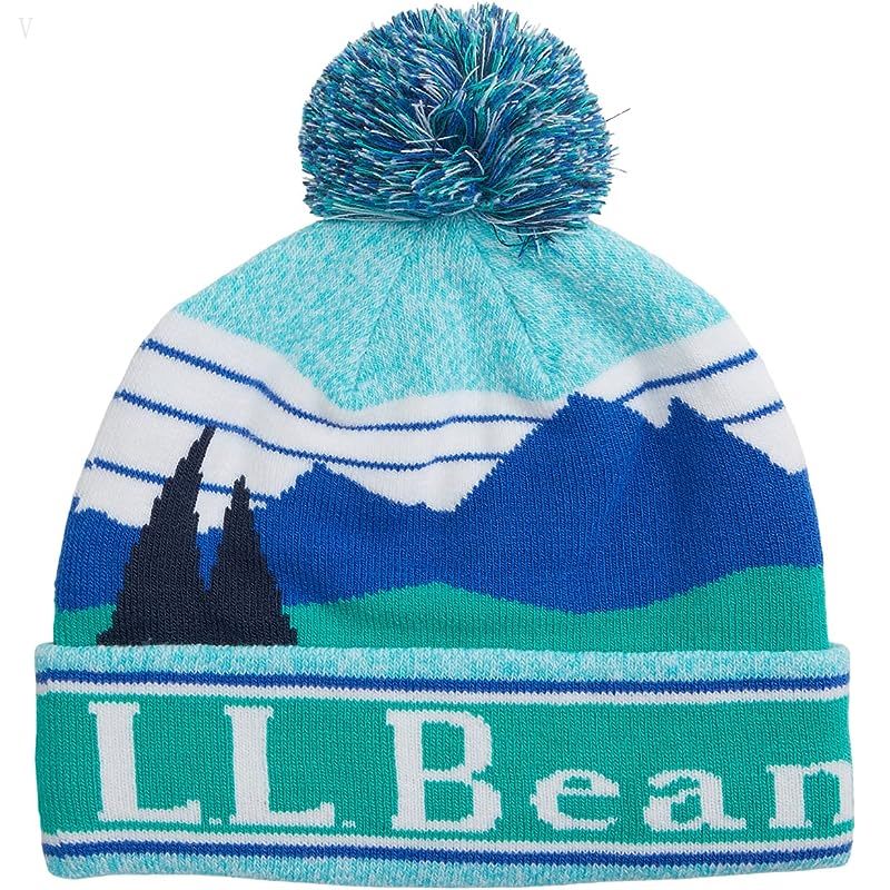 L.L.Bean Kid??s Pom Hat Ocean Jade ID-9eL6rjdE
