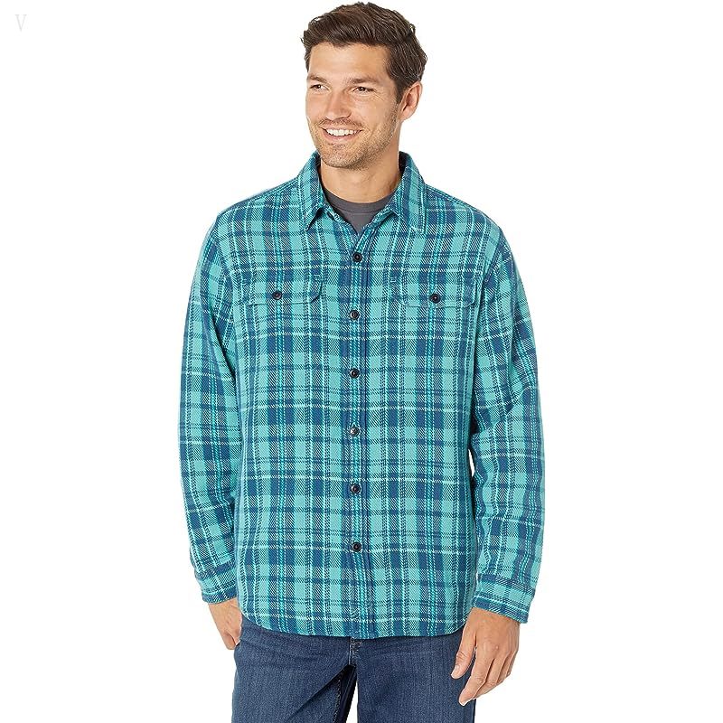 L.L.Bean The 1912 Overshirt Long Sleeve Sea Blue ID-9wgZIh8V