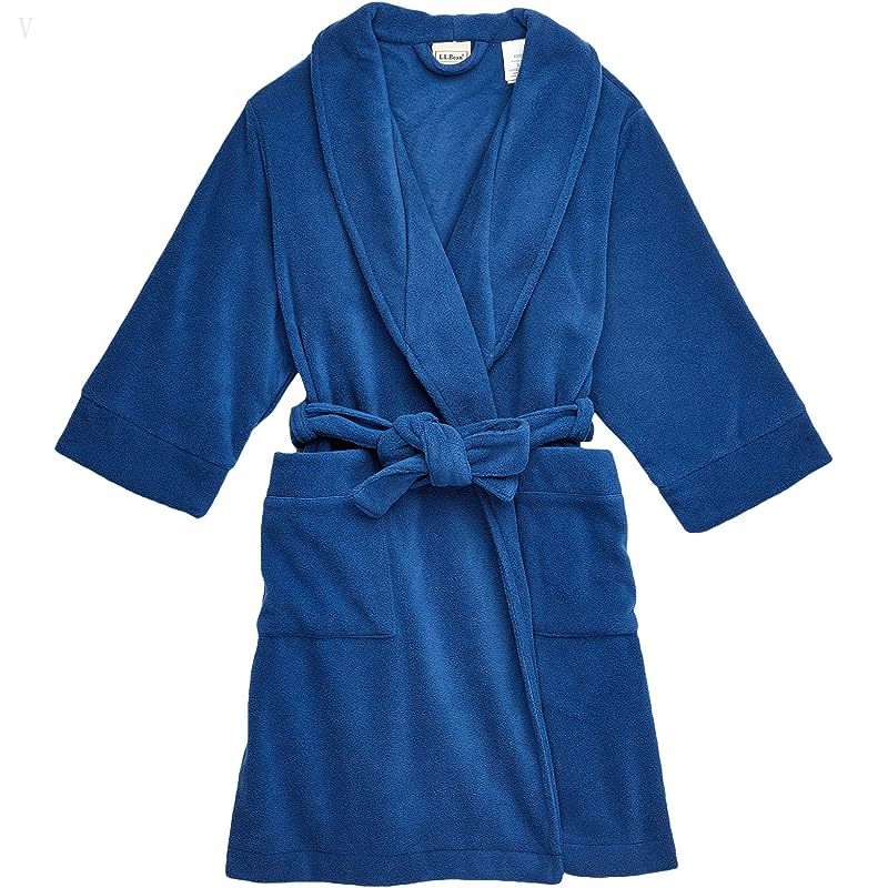 L.L.Bean Fleece Robe (Big Kids) Blue ID-AArWSOQY