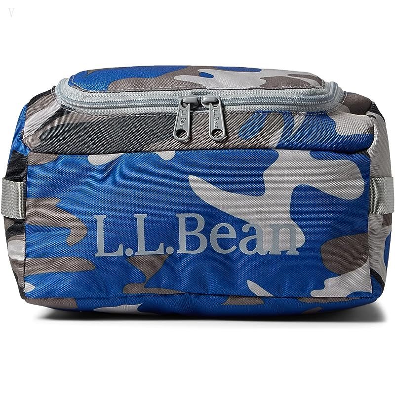 L.L.Bean Personal Organizer Toiletry Kit (Little Kids/Big Kids) Ocean Blue Camo ID-BKG6BqDH