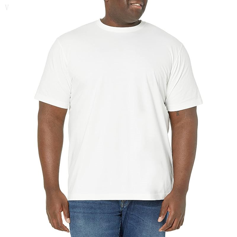 L.L.Bean Carefree Unshrinkable T-Shirt with Out Pocket Short Sleeve - Tall White ID-BOadRmh2