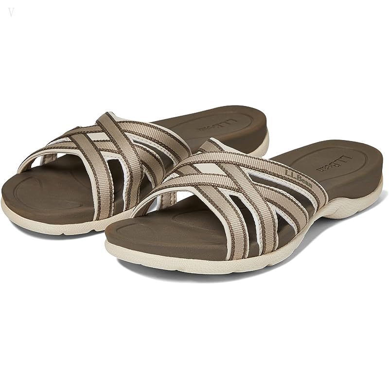 L.L.Bean Boothbay Sandal Slide Dark Cement ID-DoPpIm5A