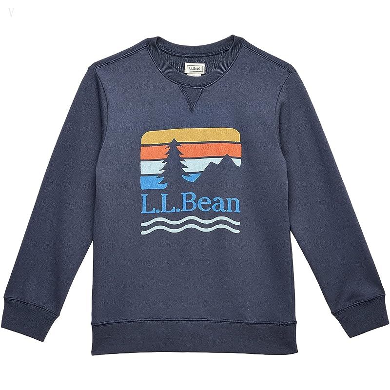 L.L.Bean Athleisure Top (Big Kids) Carbon Navy ID-EG8Wx6XO