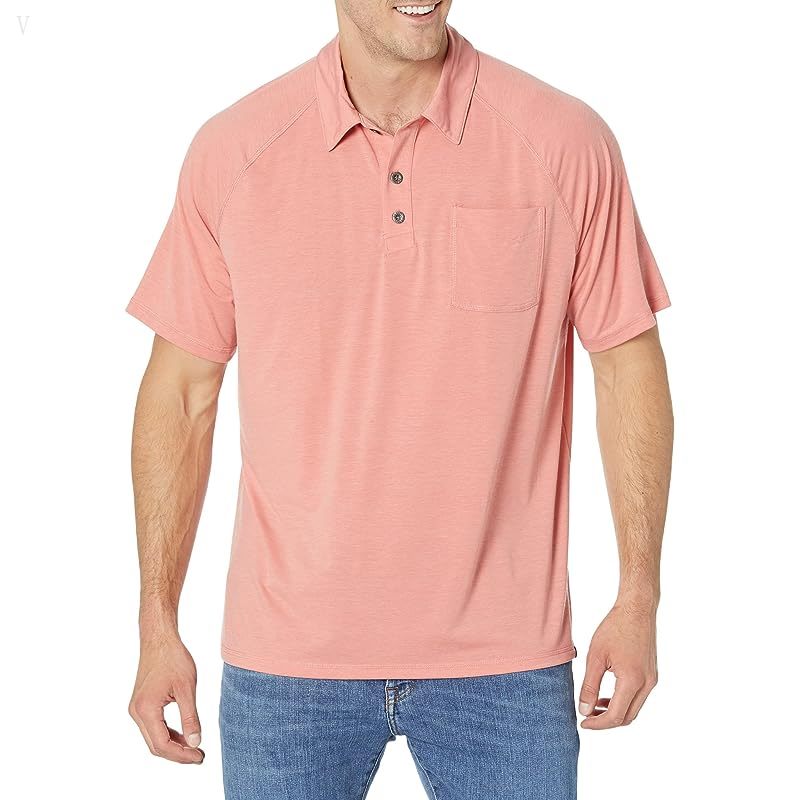 L.L.Bean Everyday SunSmart Polo Short Sleeve - Tall Mineral Red ID-G8slVVQG