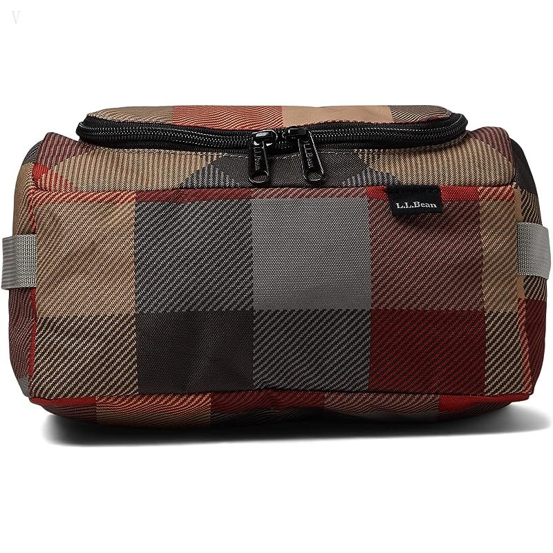 L.L.Bean Personal Organizer Toiletry Kit Print Apple Cinnamon ID-GQc1GLpM