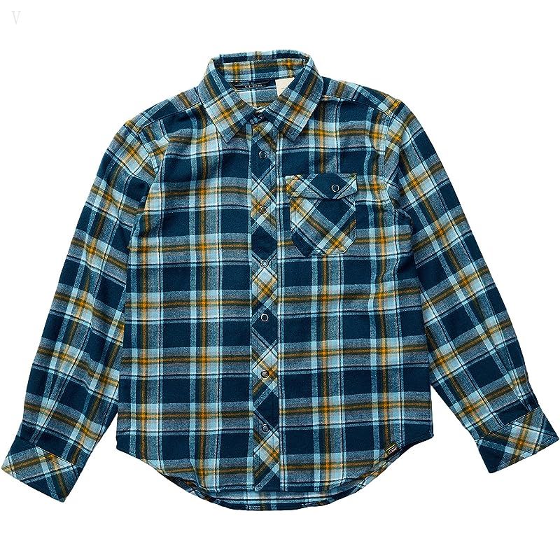 L.L.Bean Flannel Shirt (Big Kids) Deep Admiral Blue ID-HFKi2ukm