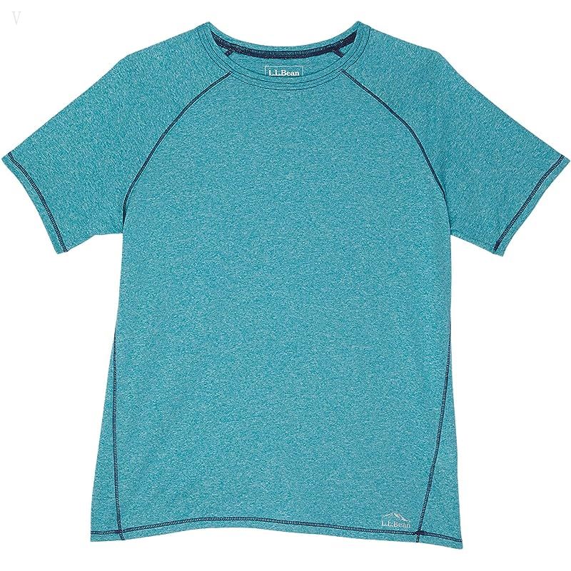 L.L.Bean Trail Tee Short Sleeve (Big Kids) True Teal ID-IEHgrFmd