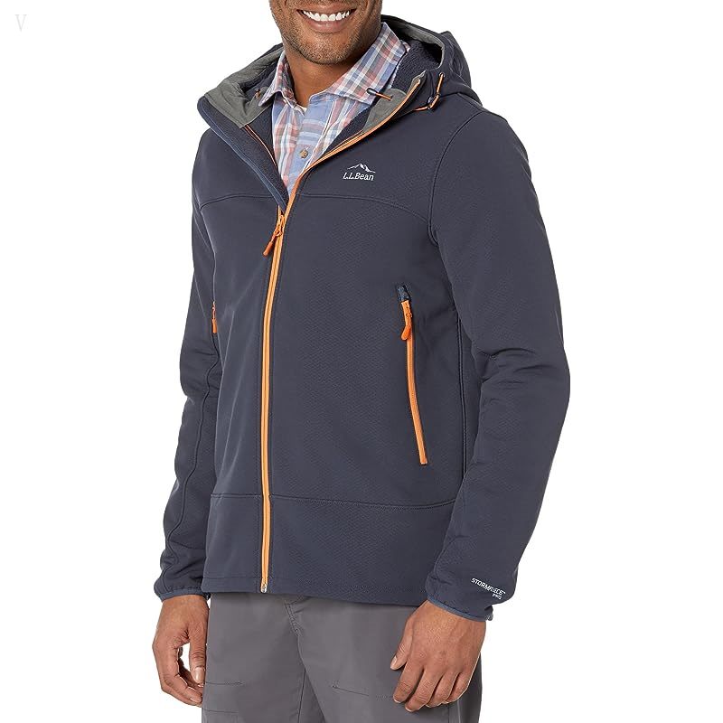 L.L.Bean Storm Fleece Pro Hoodie Carbon Navy ID-IUdYwazk