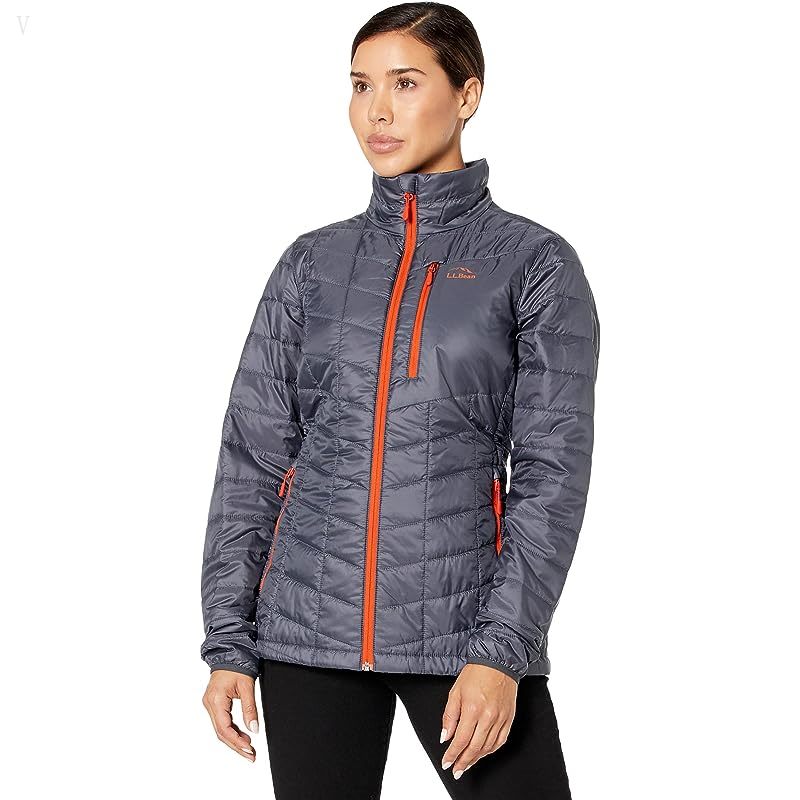L.L.Bean Primaloft Packaway Jacket Gunmetal Gray ID-J5PjglqH
