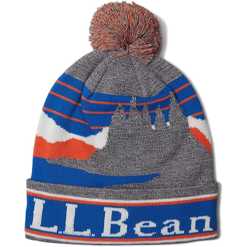 L.L.Bean Katahdin Pom Graphic Hats Alloy Gray/Marine Blue ID-J6oDnYiB