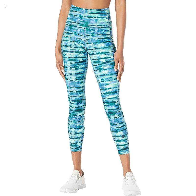 L.L.Bean Everyday Performance High-Rise 7/8 Leggings Prepare For Print Marine Blue Tie-Dye ID-JSeaCWuS