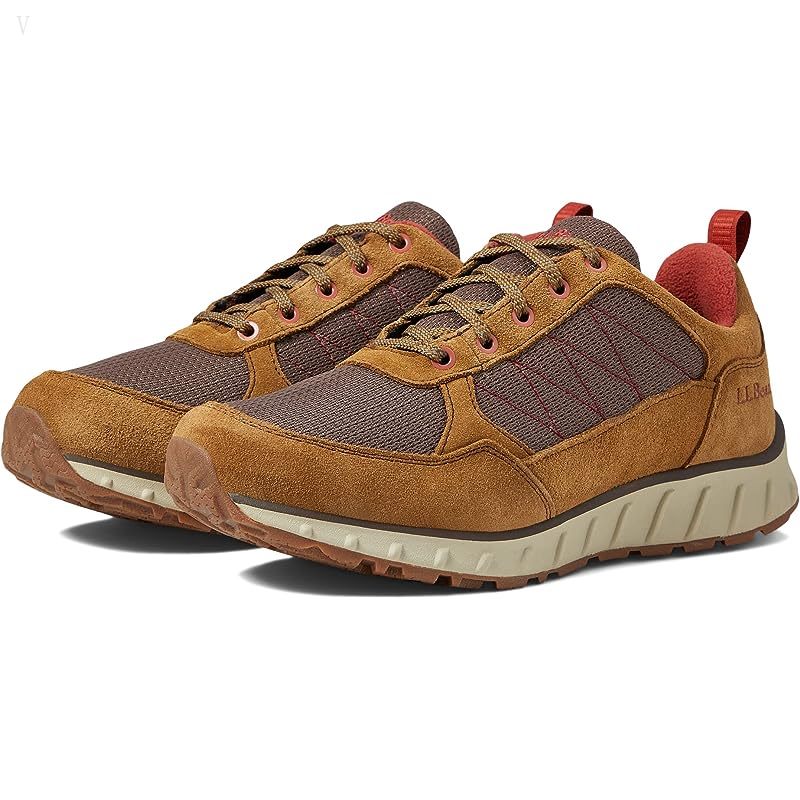 L.L.Bean Snow Sneaker 5 Low Water Resistant Insulated Lace-Up Dark Cocoa/Dark Earth ID-JdlcFilV