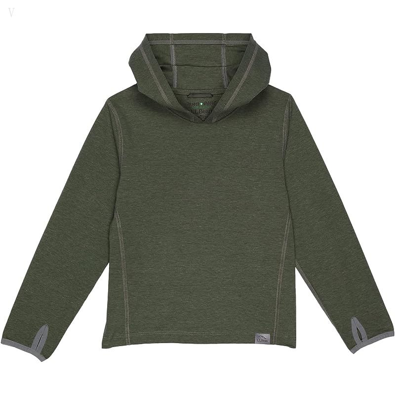 L.L.Bean Insect Shield Hoodies (Little Kids) Kelp Green ID-Mm6ZgSsn