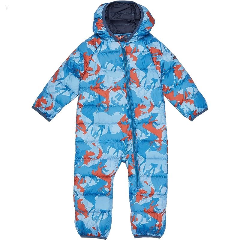 L.L.Bean Ultralight 650 Bunting Print (Infant) Rust Orange Animal Camo ID-MqxoFOdx