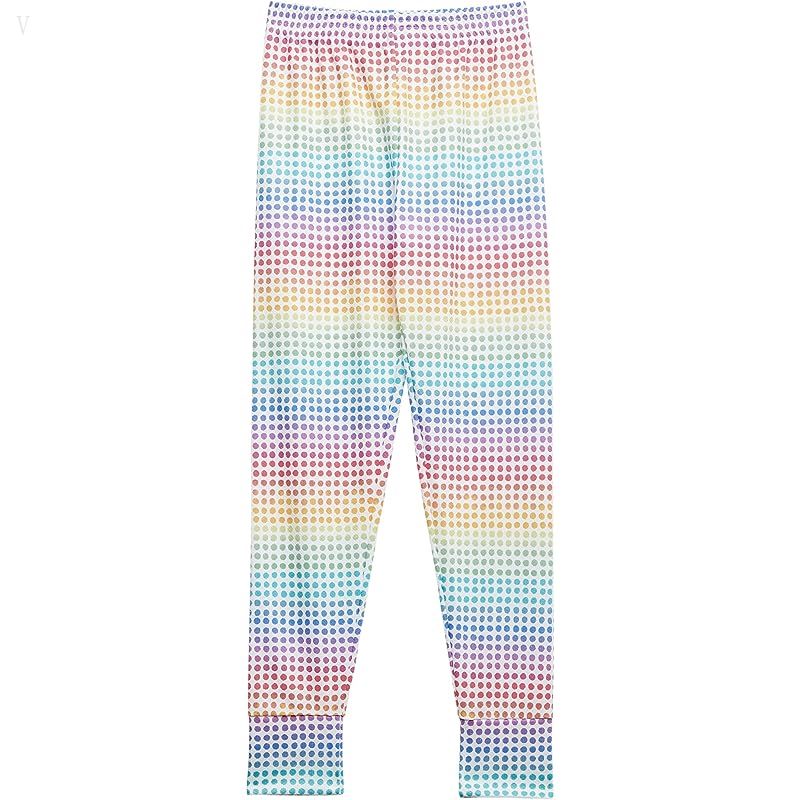 L.L.Bean Wicked Warm Midweight Underwear Bottoms Print (Big Kids) Rainbow Dots ID-OXjdlwqH