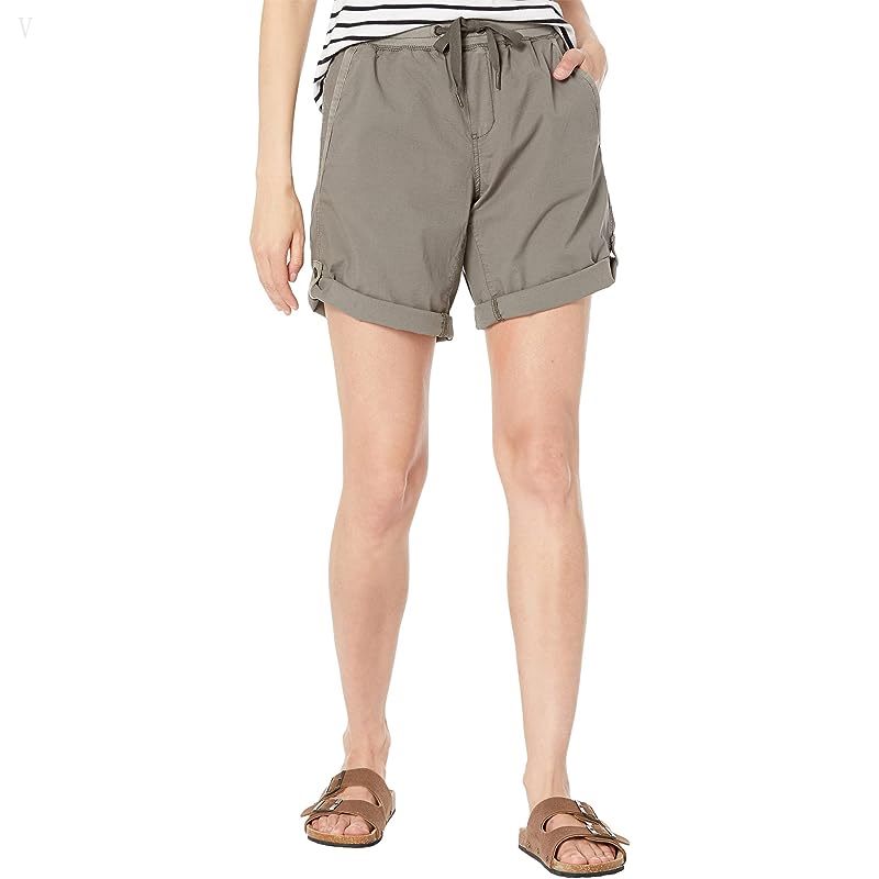 L.L.Bean Ripstop Pull-On Shorts Dark Taupe ID-OvV0nyC0