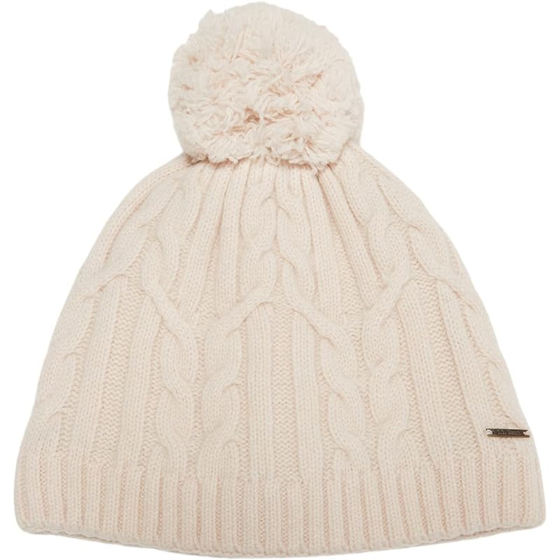L.L.Bean Heritage Wool Windproof Pom Hat Blush Tint ID-RYVRuBRc