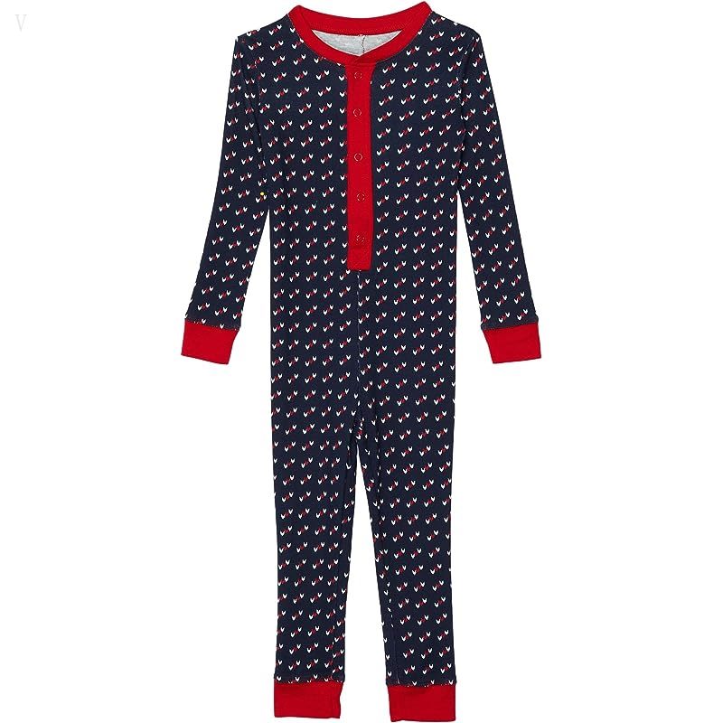 L.L.Bean Organic Cotton Fitted One-Piece (Toddler) Classic Navy Bird's Eye ID-RjcQWLW2