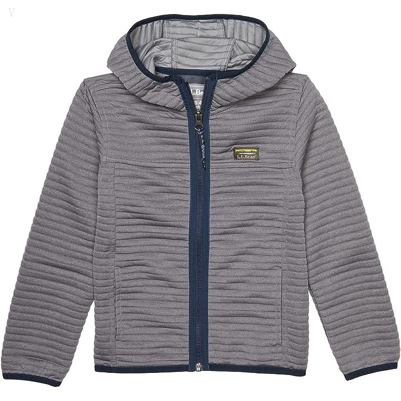 L.L.Bean Airlight Full Zip Color-Block (Little Kids) Platinum ID-Rofh7knO