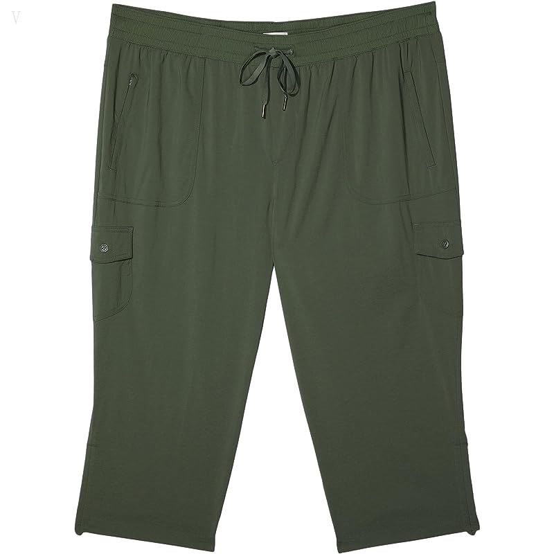 L.L.Bean Plus Size Vista Camp Pants Crop Thyme ID-RqlfTTHJ