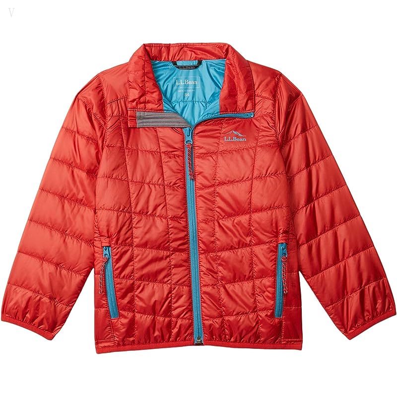 L.L.Bean PrimaLoft Packaway Jacket (Little Kids) Orange Red ID-SaOItP4Z