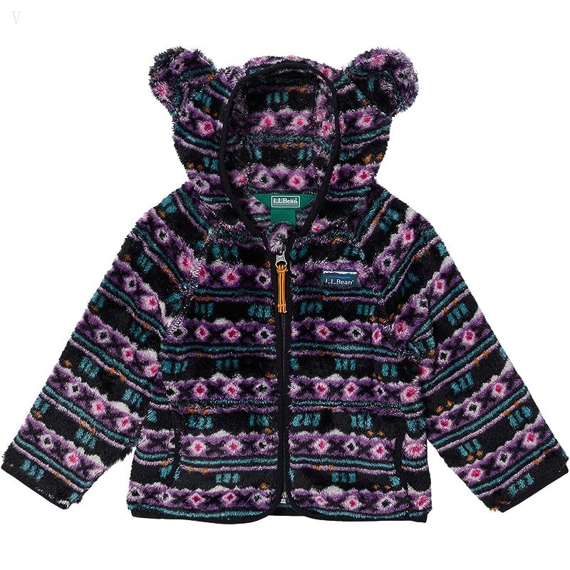 L.L.Bean Hi-Pile Fleece Print Jacket (Infant) Black Mountain Classic Print ID-Sbkil2mG