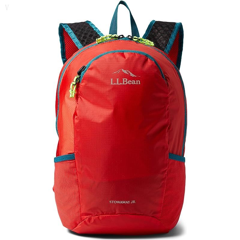 L.L.Bean Stowaway Pack (Little Kids/Big Kids) Vibrant Red ID-SpzWYXw9