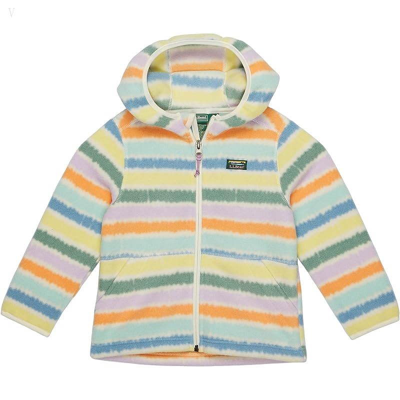 L.L.Bean Mountain Classic Fleece Print (Toddler) Cream Multi Stripe ID-SwccW5v0