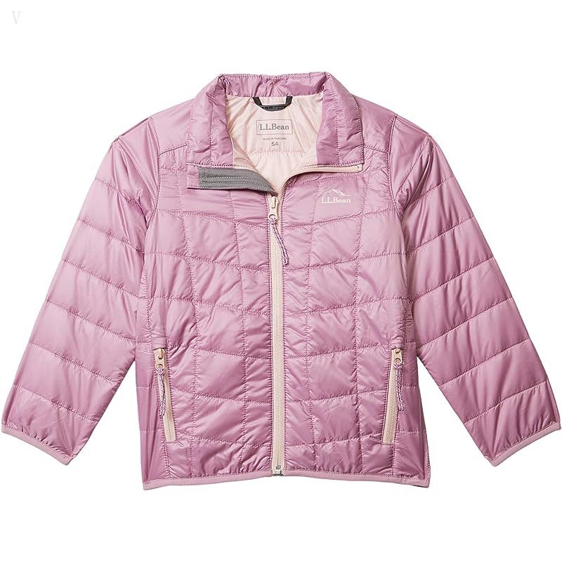 L.L.Bean PrimaLoft Packaway Jacket (Little Kids) Mauve Berry ID-VQAIbhD2