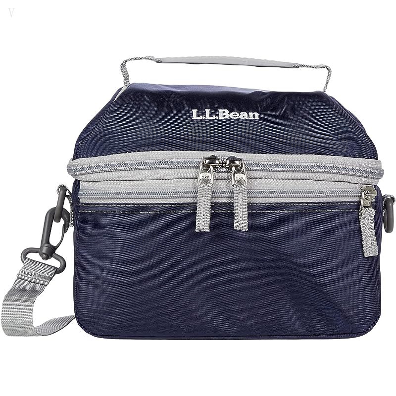 L.L.Bean Flip Top Lunch Box III Navy ID-XnVD30md