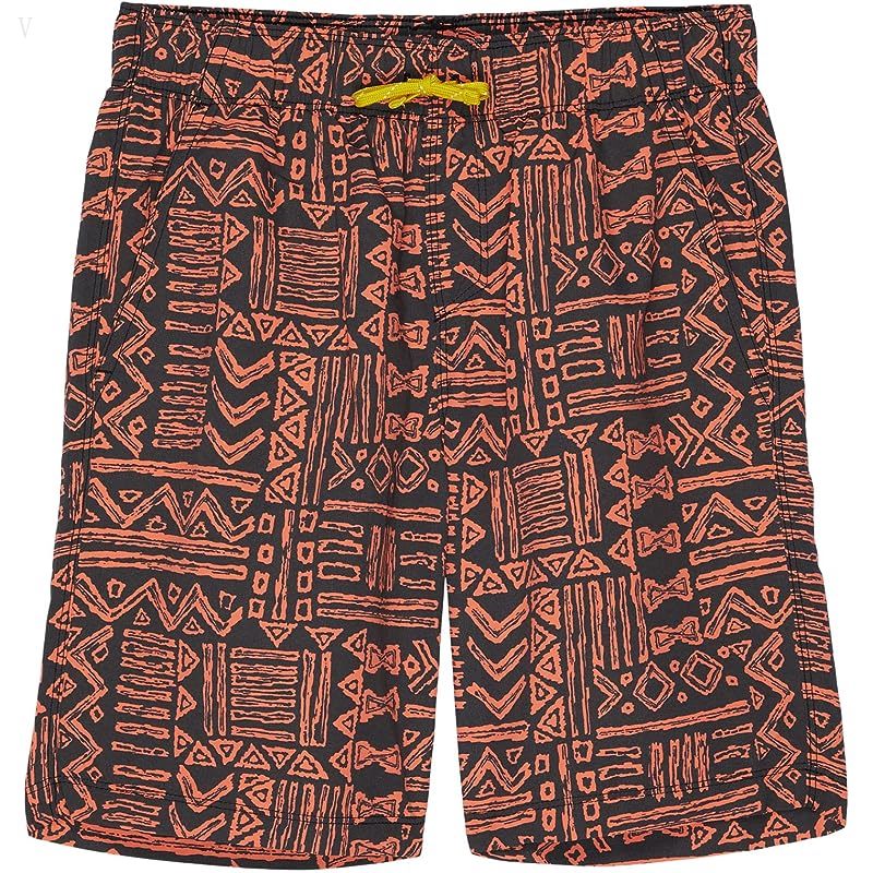 L.L.Bean Stowaway Shorts Print (Big Kids) Ember Geo ID-Yes7IG7z