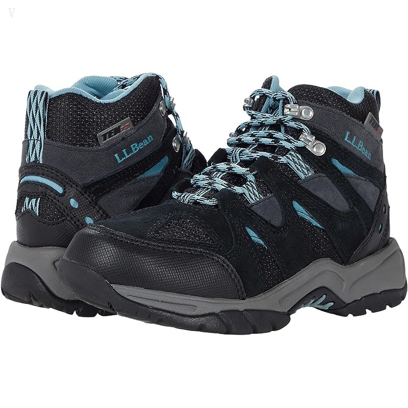L.L.Bean Trail Model Hiker Water Resistant (Toddler/Little Kid/Big Kid) Black/Silver Blue ID-a8QKrZcv