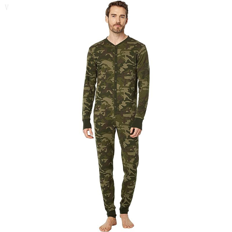 L.L.Bean Mini Waffle One-Piece Regular Loden Camo ID-ayX4mmPy