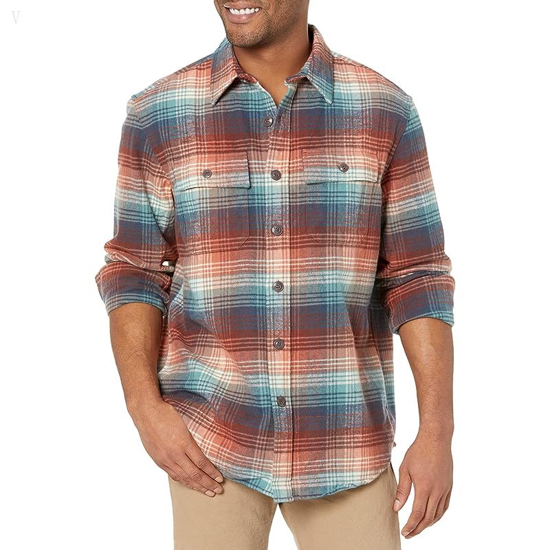 L.L.Bean Signature Chamois Print Mariner Blue Plaid ID-dH4E9oiH