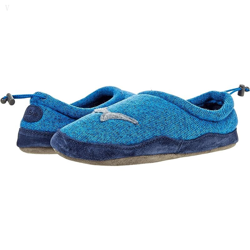 L.L.Bean Sweater Fleece Slipper Motif (Toddler/Little Kid/Big Kid) Glacier Blue Shark ID-ddIOJTqT