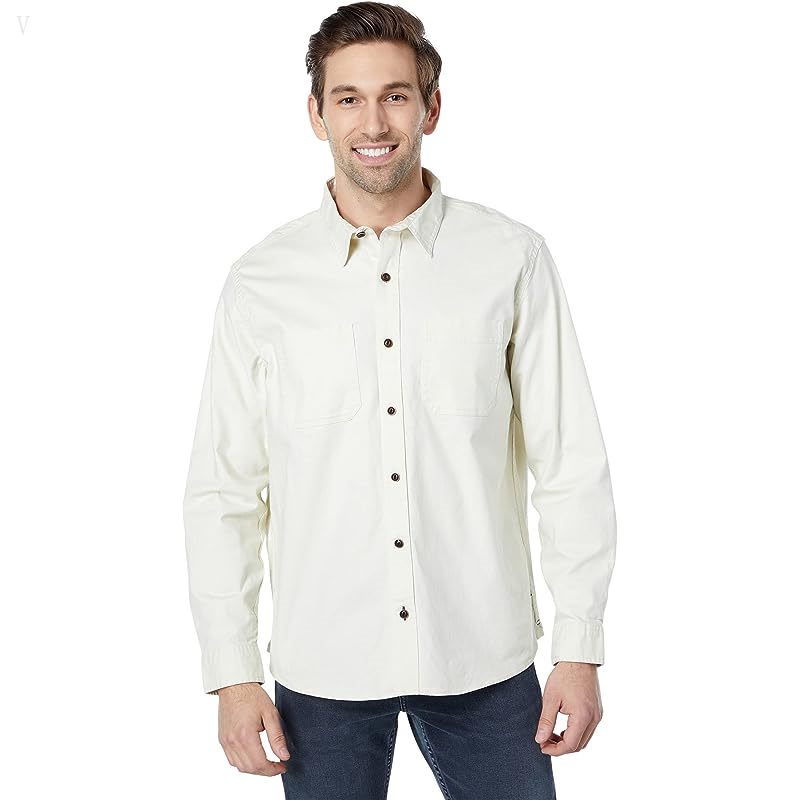L.L.Bean BeanFlex Twill Shirt Long Sleeve Traditional Fit Pale Khaki ID-gAvGEP2a