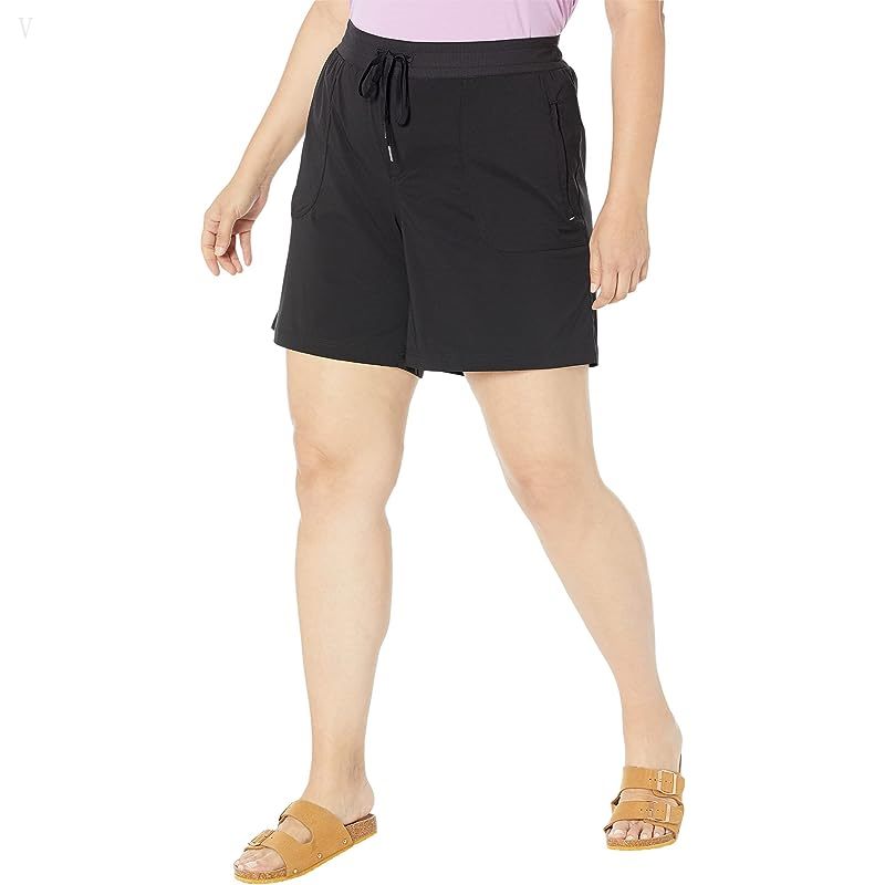 L.L.Bean Plus Size Vista Camp Shorts 7\ Classic Black ID-hEK7Q40J