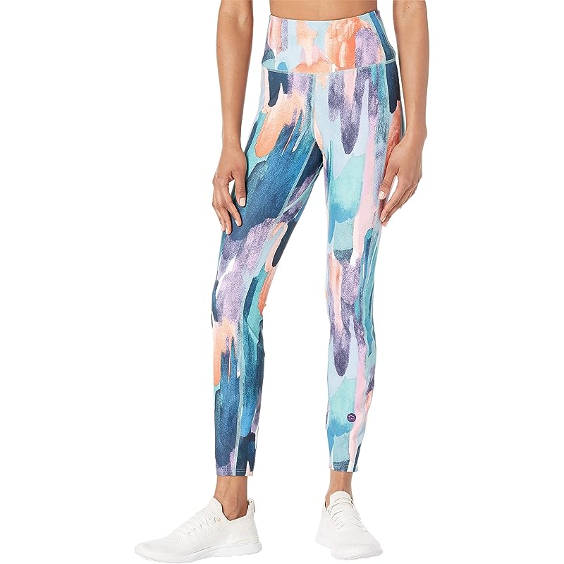 L.L.Bean Everyday Performance High-Rise 7/8 Leggings Prepare For Print Carbon Navy Paintbrush Camo ID-hGkIC0Zh