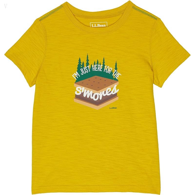 L.L.Bean Graphic Tee Glow in the Dark (Little Kids) Golden Lemon S'mores ID-iyQw6hce