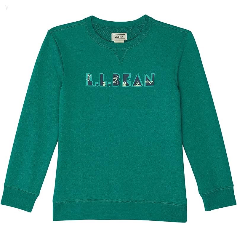 L.L.Bean Athleisure Top (Little Kids) Rustic Green ID-ji9wVnRr