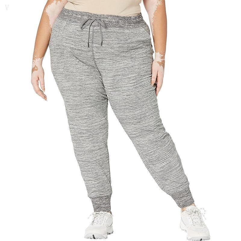 L.L.Bean Plus Size Bean's Cozy Joggers Marled Light Gray Marl ID-lrGujBhr