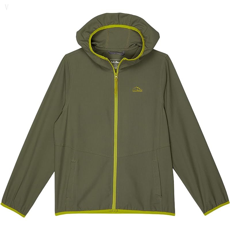 L.L.Bean No Fly Zone Jacket (Big Kids) Olive Gray ID-n0nBK6uv