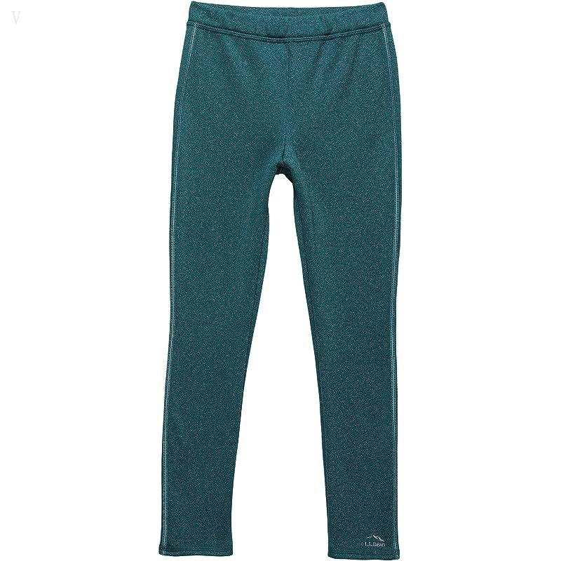 L.L.Bean Mountain Fleece Leggings II (Big Kids) Teal Blue ID-np40QWOk